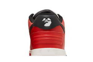 OFF-WHITE Out Of Office OOO Low Tops Black White Red