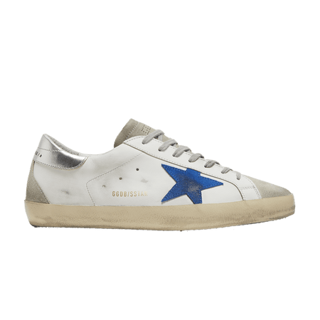 Golden Goose Superstar White Electric Blue