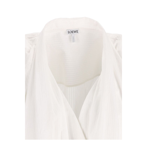 Draped Cotton Dress