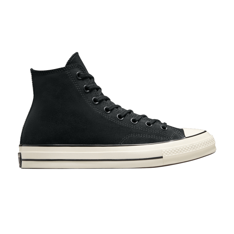 Chuck 70 Suede High Black Egret