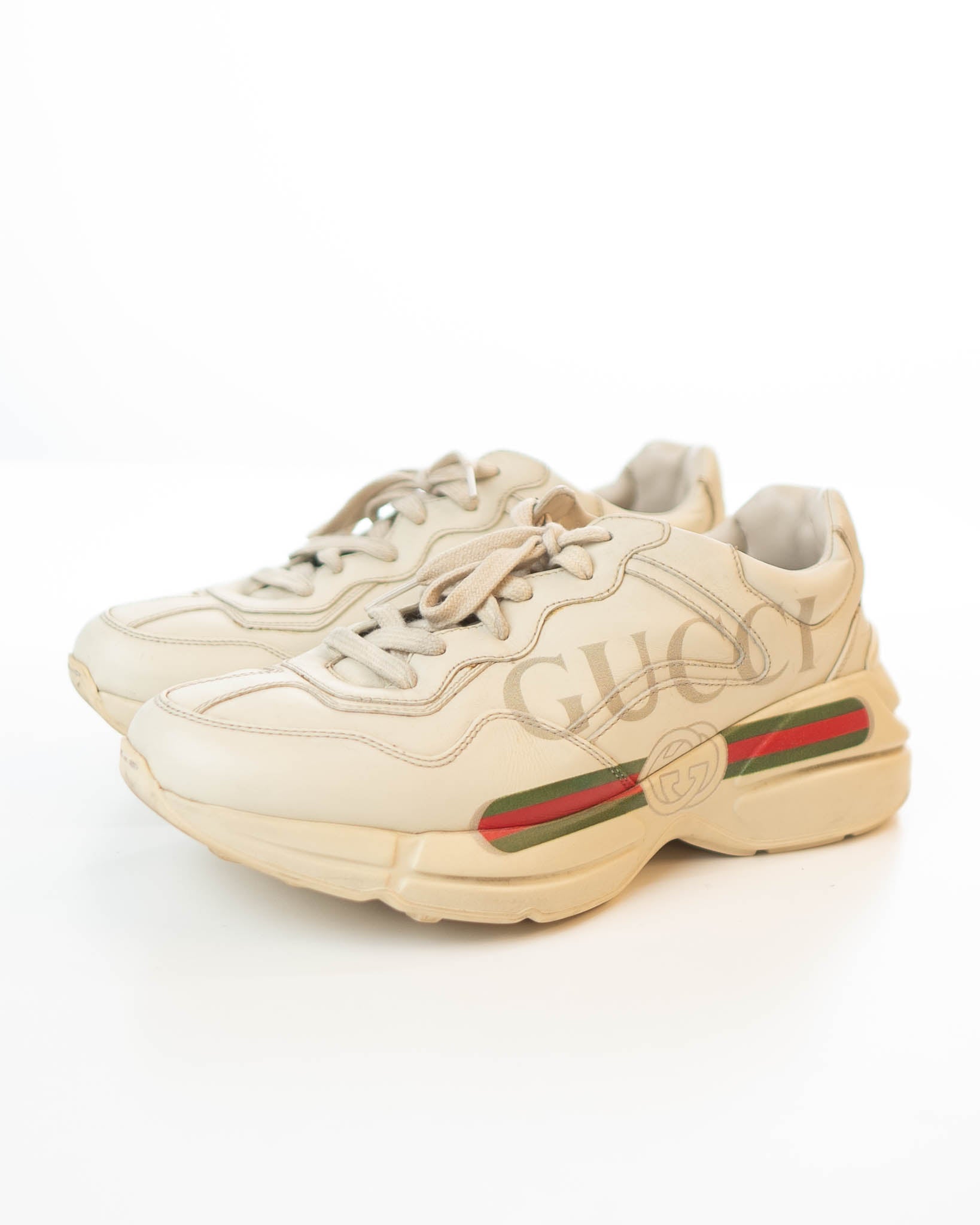 Gucci Womens Rhyton Logo Sneaker (UK 7.5)