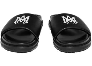 Amiri Leather Slide Black