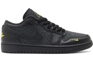 Jordan 1 Low Black Elephant Print