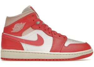 Jordan 1 Mid Strawberries And Cream Womens