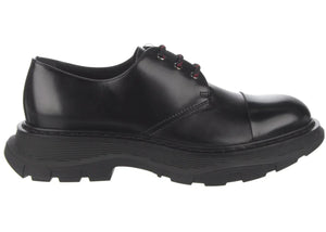 Alexander Mcqueen Leather Derby Shoe Black