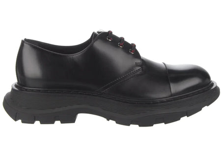 Alexander Mcqueen Leather Derby Shoe Black