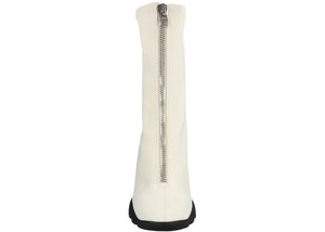 Alexander Mcqueen Slim Tread Boot White Black (Women'S)