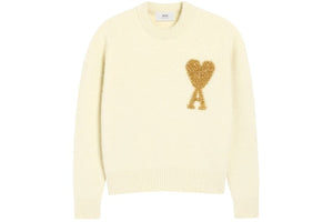 Ami Paris Ami De Coeur Jumper White/Gold
