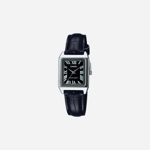 Casio Enticer LTP-V007L-1B Quartz Black Dial Analog Leather Watch WMNS