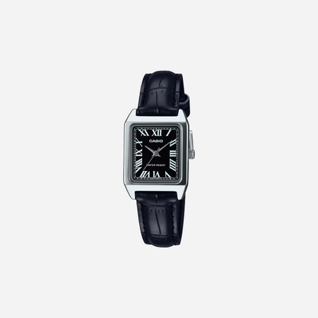 Casio Enticer LTP-V007L-1B Quartz Black Dial Analog Leather Watch WMNS