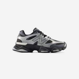 New Balance 9060 X Silver Metallic with Black Cement