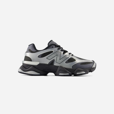 New Balance 9060 X Silver Metallic with Black Cement