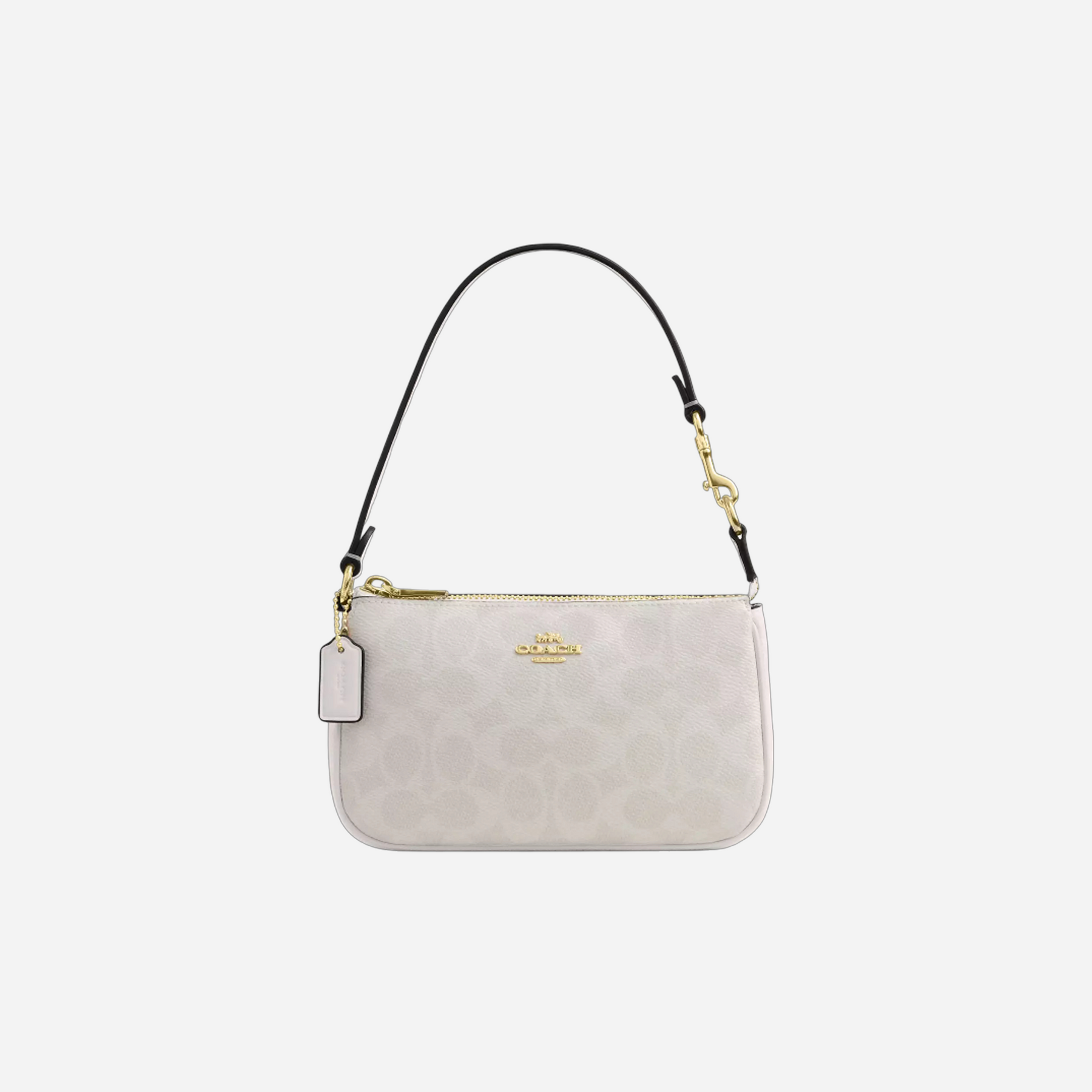 COACH Nolita 19 In Signature Canvas Gold/White/Chalk