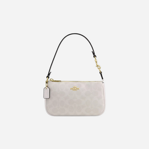 COACH Nolita 19 In Signature Canvas Gold/White/Chalk