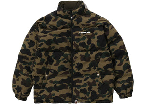 Bape 1St Camo Reversible Down Jacket Green