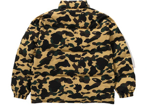 Bape 1St Camo Reversible Down Jacket Yellow
