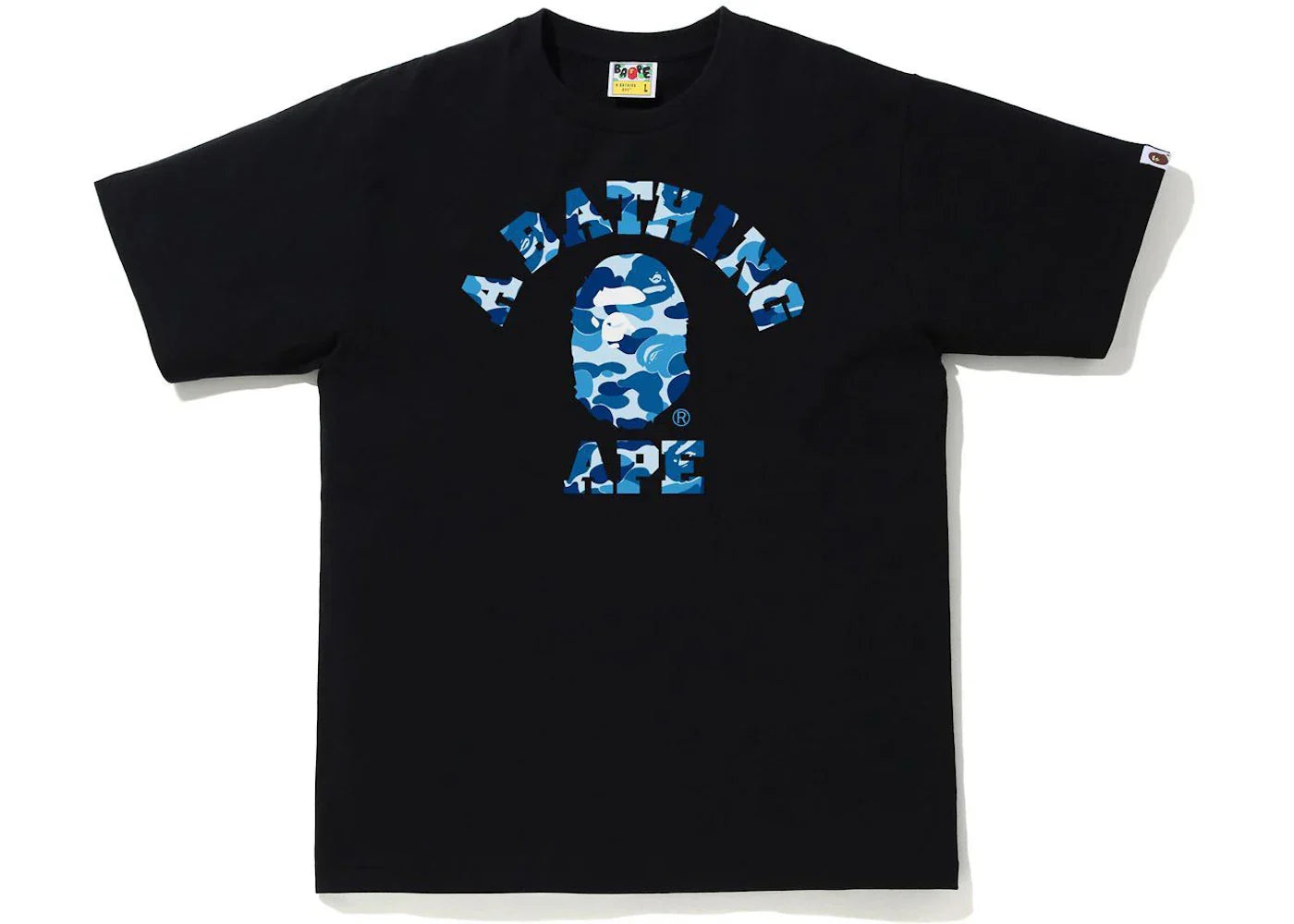Bape Abc Camo College T-Shirt (Ss21) Black/Blue