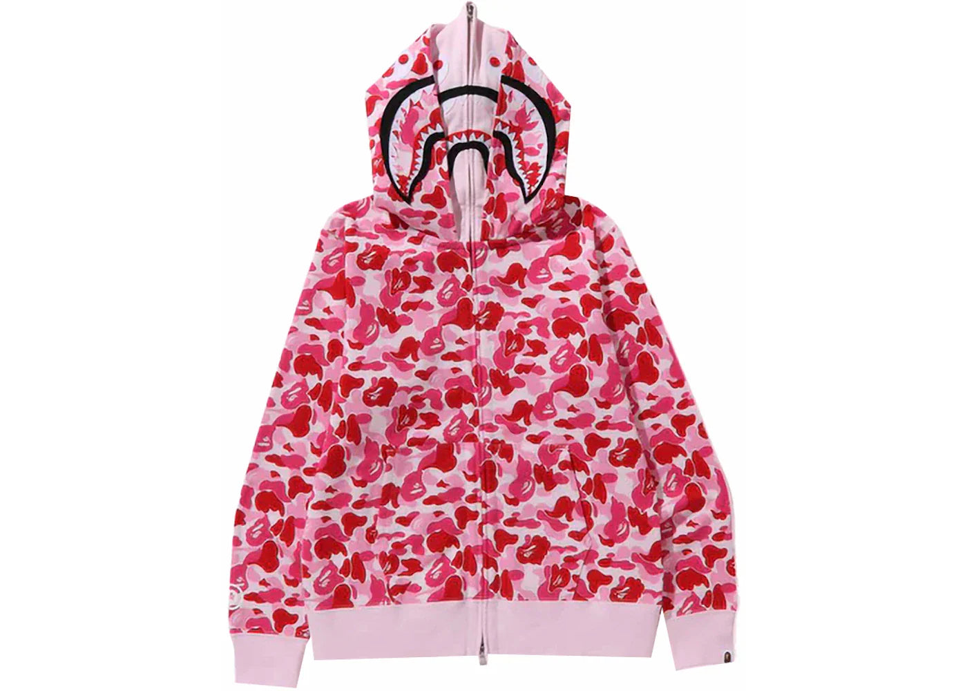 Bape Abc Camo Double Shark Full Zip Hoodie (Fw23) Pink