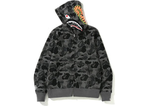 Bape Abc Camo Shark Full Zip Hoodie Black