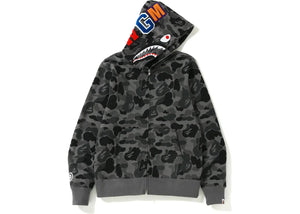 Bape Abc Camo Shark Full Zip Hoodie Black