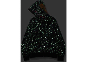 Bape Space Camo Shark Wgm Full-Zip Hoodie Black