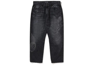 Bape x Mmj Washed Loose Fit 14Th Denim Pant Black