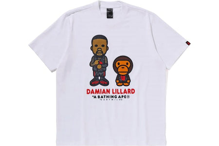 BAPE x adidas Dame Baby Milo T-Shirt White