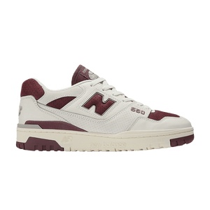 New Balance 550 Sea Salt Classic Crimson