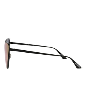 Balenciaga Cat Eye-Frame Metal Sunglasses Black/Black/Violet (BB0191S-30011959-003)