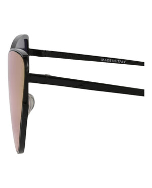 Balenciaga Cat Eye-Frame Metal Sunglasses Black/Black/Violet (BB0191S-30011959-003)