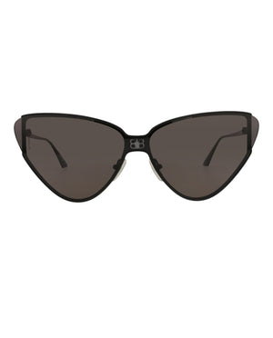 Balenciaga Cat Eye Sunglasses Black/Black/Grey (BB0191S-30011959-001)