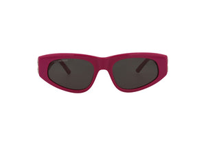 Balenciaga Cat Eye Sunglasses Fuchsia/Silver/Grey (BB0095S-30008868-017)
