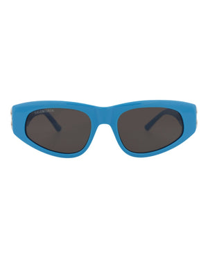 Balenciaga Cat Eye Sunglasses Light Blue/Silver/Grey (BB0095S-30008868-011)
