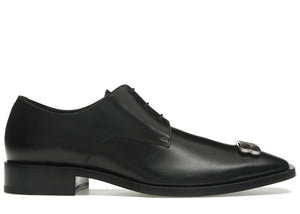 Balenciaga Rim Derby Shoes Black Leather