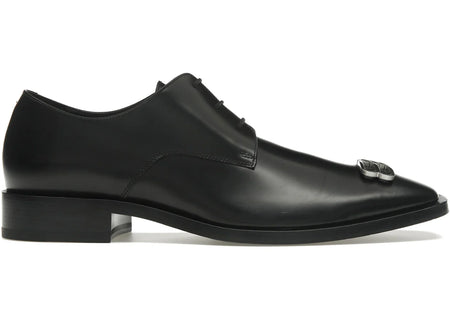 Balenciaga Rim Derby Shoes Black Leather