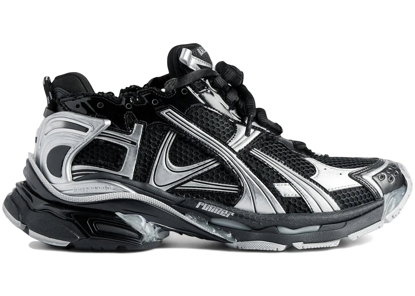Balenciaga Runner Black Silver