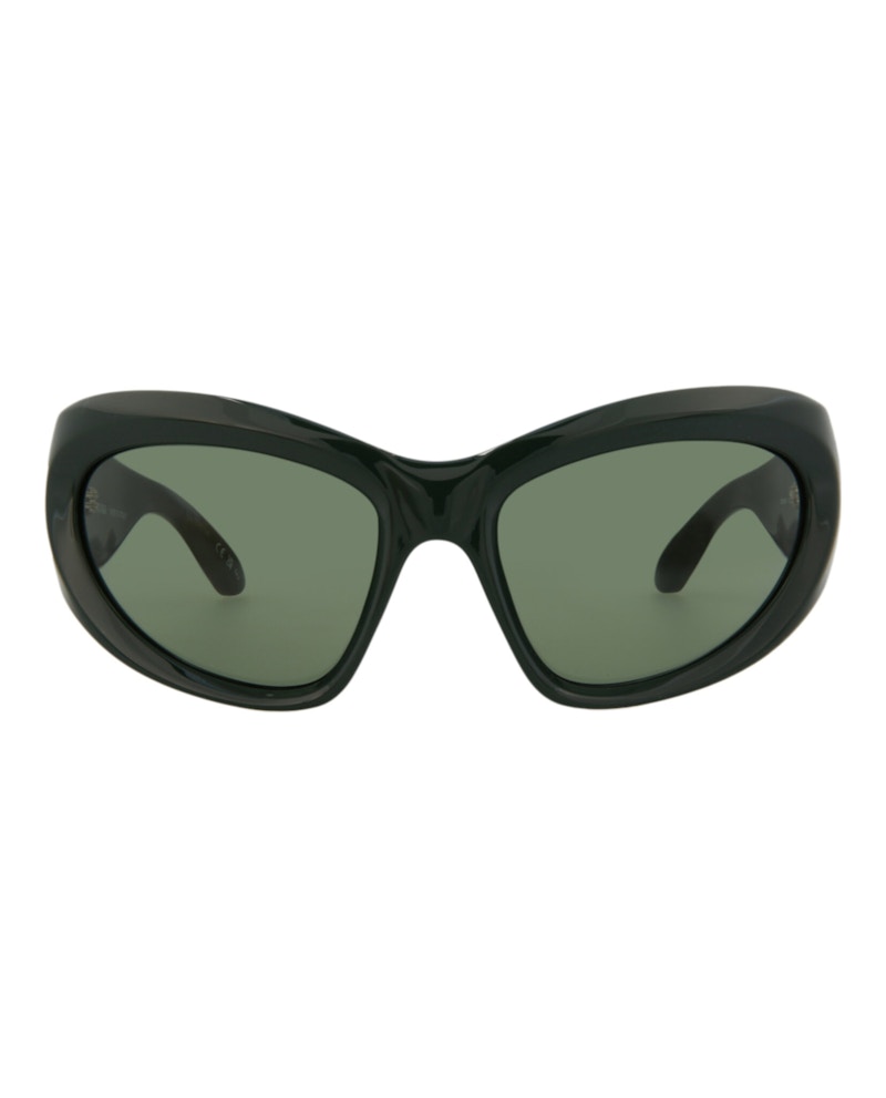 Balenciaga Shield-Frame Bio Injection Sunglasses Green/Green/Green (BB0228S-30013403-002)