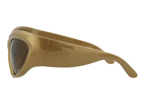 Balenciaga Shield Sunglasses Gold/Brown (BB0228S-30013403-004)