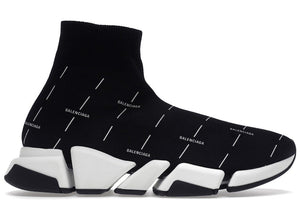 Balenciaga Speed 2.0 Black White Logo