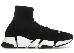 Balenciaga Speed 2.0 Lace Up Black White