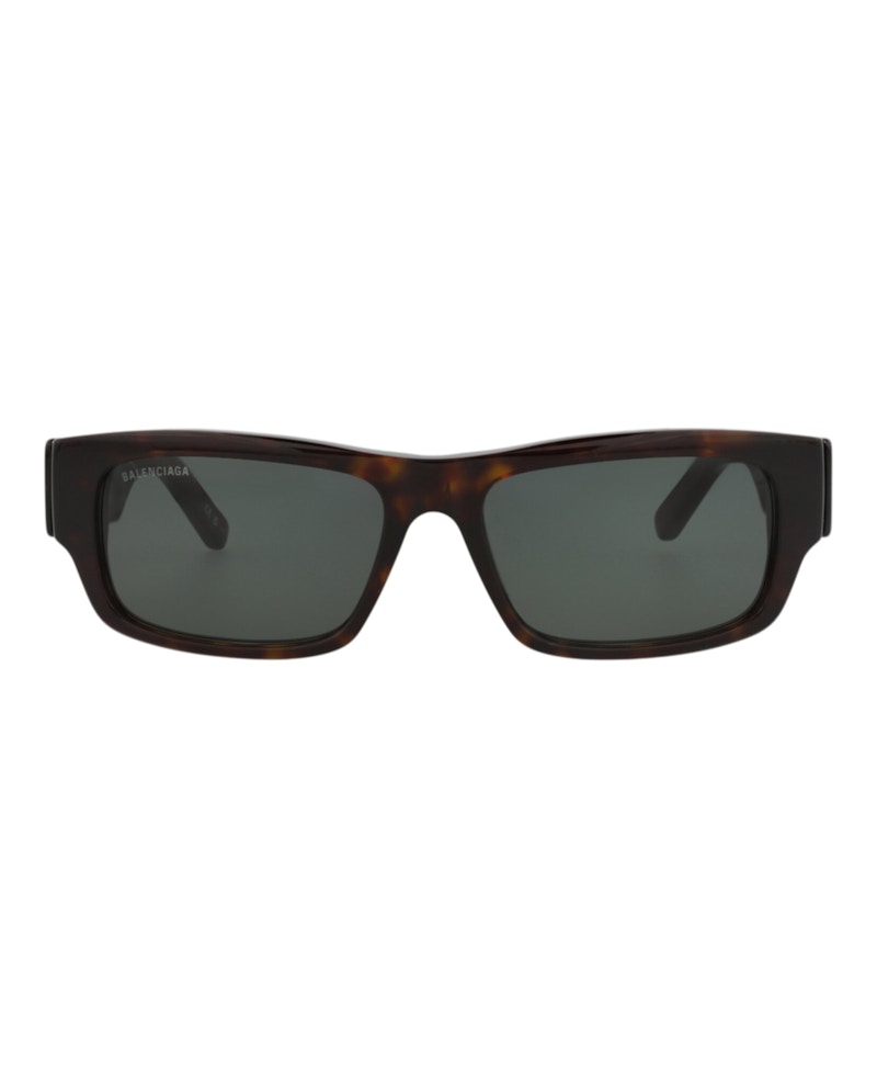 Balenciaga Square-Frame Recycled Acetate Sunglasses Havana/Havana/Green (BB0261SA-30013975-002)