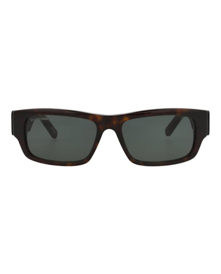 Balenciaga Square-Frame Recycled Acetate Sunglasses Havana/Havana/Green (BB0261SA-30013975-002)