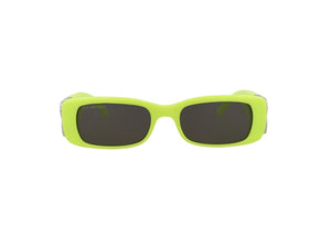 Balenciaga Square Rectangle Sunglasses Yellow/Silver/Grey (BB0096S-30008871-008)