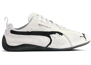 Balenciaga x Puma Speedcat Suede Distressed White Black