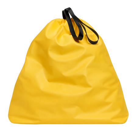 Balenciaga Trash Bag Large Pouch Yellow/Black