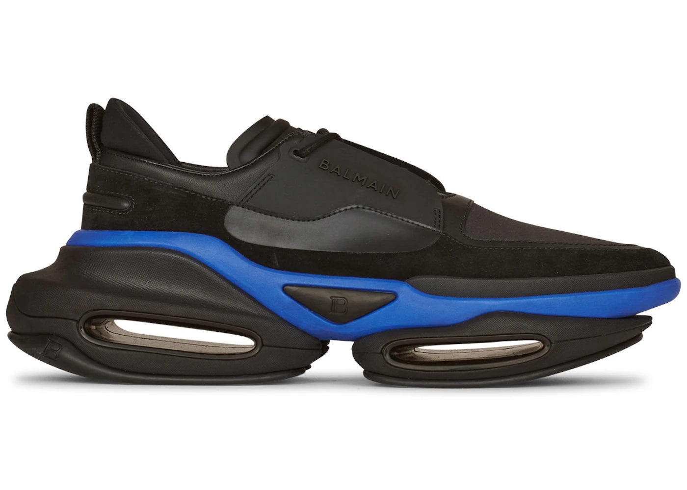 Balmain B-Bold Low-Top Black Blue