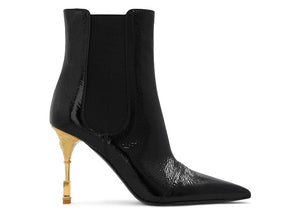Balmain Moneta Leather Ankle Boots Black (Women's)