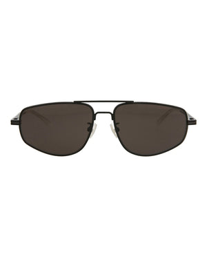 Bottega Veneta Aviator Sunglasses Black/Black/Grey (BV1125S-30011527-001)