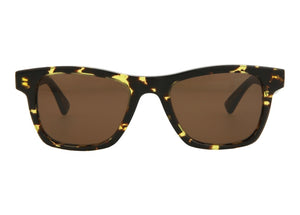 Bottega Veneta Rectangle Sunglasses Havana/Havana Brown (BV1120S-30011464-002-20355)