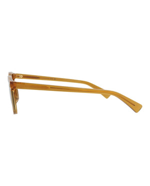 Bottega Veneta Round-Frame Recycled Acetate Sunglasses Yellow Yellow Brown (BV1253S-30014561-004)